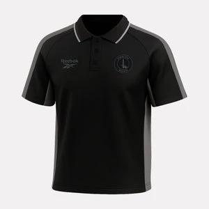 Reebok - Charlton Athletic Travel Men's Polo, male, Black/Grey, Size: