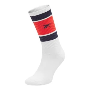 REEBOK CL BASKETBALL SOCK HF8408 BIAŁY