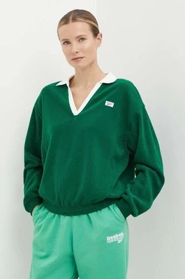 Reebok Classic bluza Retro Court damska kolor zielony gładka 100075519