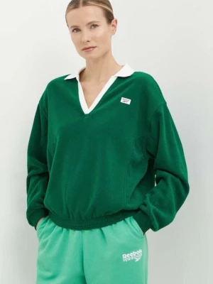 Zdjęcie produktu Reebok Classic bluza Retro Court damska kolor zielony gładka 100075519