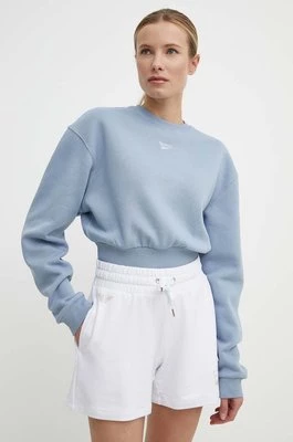 Reebok Classic bluza Wardrobe Essentials damska kolor niebieski gładka 100076122