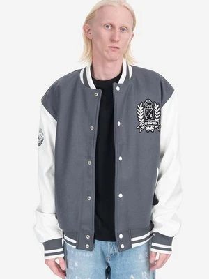 Reebok Classic kurtka bomber z domieszką wełny Res V Jacket kolor szary HS7142-SZARY