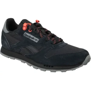 Reebok Classic Leather CN4705, Dla dziewczynki, Czarne, buty sneakers, skóra zamszowa, rozmiar: 36, 5