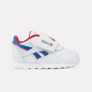 Reebok - Classic Leather Infant's Sneakersunisex, Ftwrwhite/Vectorblue/Vectorred, Size: