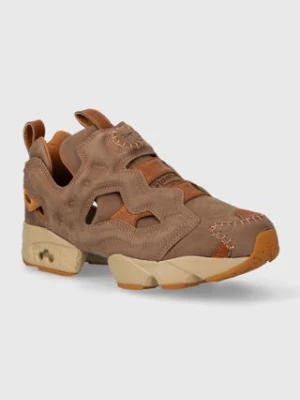 Reebok Classic sneakersy nubukowe Instapump Fury 94 kolor brązowy 100074126