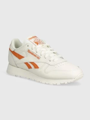 Reebok Classic sneakersy skórzane Classic Leather kolor beżowy 100074358