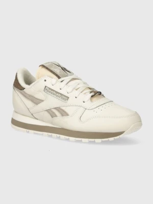 Reebok Classic sneakersy skórzane Classic Leather kolor beżowy 100074360