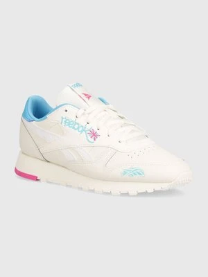 Reebok Classic sneakersy skórzane Classic Leather kolor beżowy 100074620