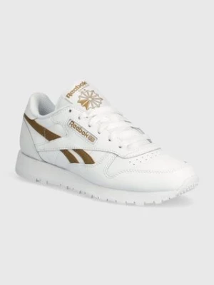 Reebok Classic sneakersy skórzane Classic Leather kolor biały 100074357