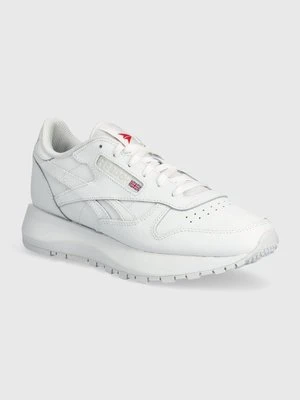 Reebok Classic sneakersy skórzane Classic Leather kolor biały 100074458