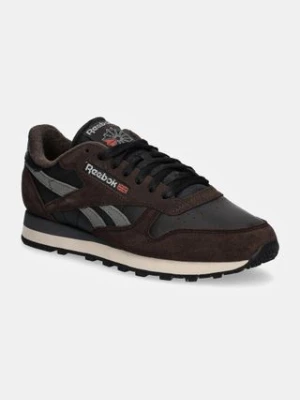 Reebok Classic sneakersy skórzane Classic Leather kolor brązowy 100201111