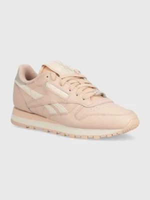 Reebok Classic sneakersy skórzane Classic Leather kolor różowy 100074361