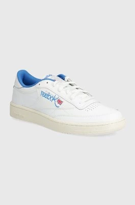 Reebok Classic sneakersy skórzane Club C 85 kolor biały 100074476
