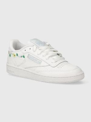 Reebok Classic sneakersy skórzane Club C 85 kolor biały 100202092