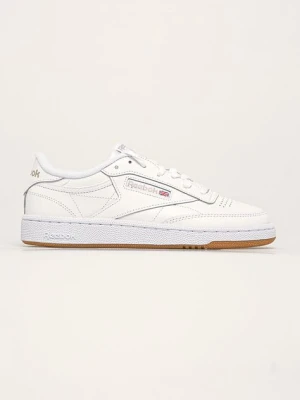 Reebok Classic sneakersy skórzane CLUB C 85 kolor biały