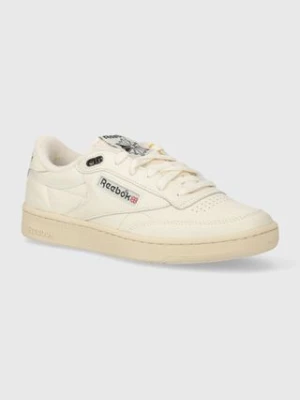 Reebok Classic sneakersy skórzane Club C 85 Vintage kolor beżowy 100033000