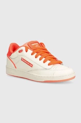 Reebok Classic sneakersy skórzane Club C kolor beżowy 100074249
