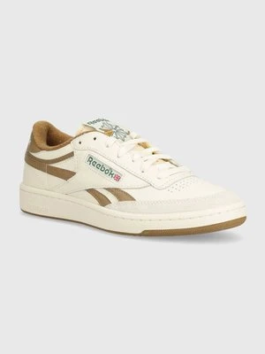 Reebok Classic sneakersy skórzane Club C kolor beżowy 100205044