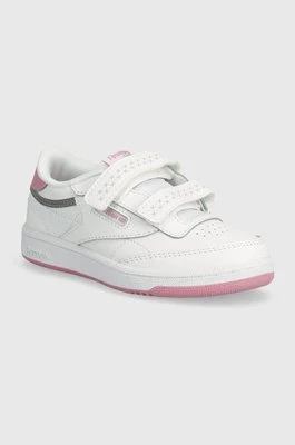 Reebok Classic sneakersy skórzane dziecięce Club C kolor biały 100075110