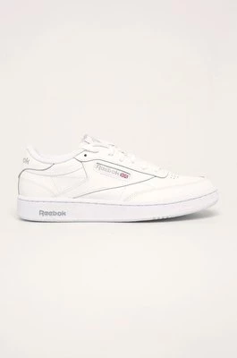Reebok Classic sneakersy skórzane CLUB C 85 kolor biały AR0455.100000154