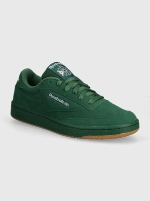 Reebok Classic sneakersy zamszowe Club C 85 kolor zielony 100074451