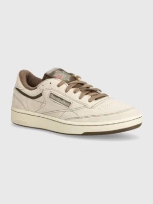 Reebok Classic sneakersy zamszowe Club C 85 Vintage kolor beżowy 100074161