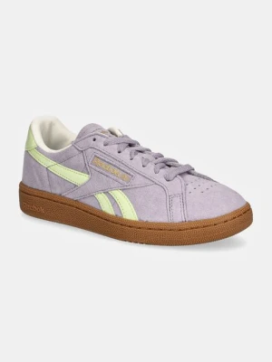 Reebok Classic sneakersy zamszowe Club C Grounds Uk kolor fioletowy 100207963