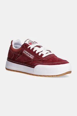 Reebok Classic sneakersy zamszowe Club C Megacourt kolor bordowy 100201244