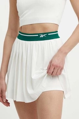 Reebok Classic spódnica sportowa Retro Court kolor beżowy mini rozkloszowana 100075523