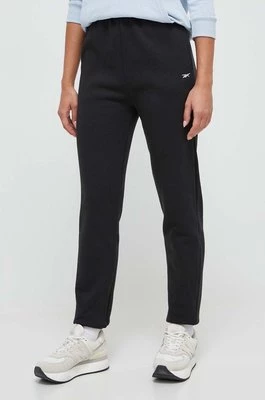Reebok Classic spodnie dresowe kolor czarny gładkie