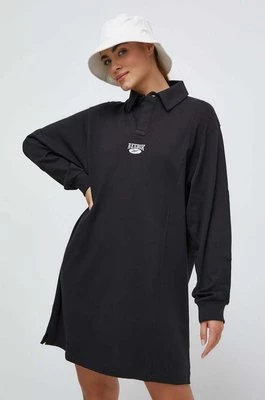 Reebok Classic sukienka bawełniana kolor czarny mini oversize