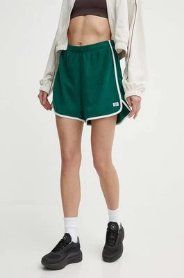 Reebok Classic szorty Retro Court damskie kolor zielony gładkie high waist 100075521