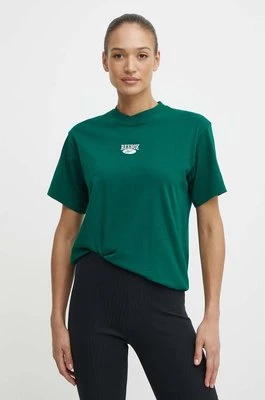 Reebok Classic t-shirt bawełniany Archive Essentials damski kolor zielony 100076222