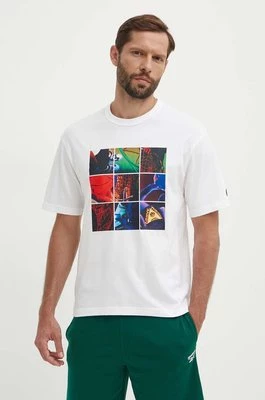 Reebok Classic t-shirt bawełniany Basketball męski kolor biały z nadrukiem 100075803