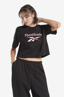 Reebok Classic t-shirt bawełniany kolor czarny HS4714-CZARNY