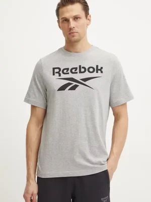 Reebok Classic t-shirt bawełniany męski kolor szary z nadrukiem 100071173