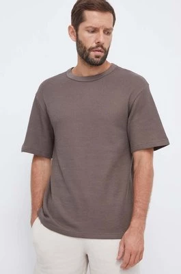 Reebok Classic t-shirt męski kolor brązowy gładki