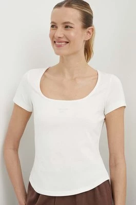 Reebok Classic t-shirt Wardrobe Essentials damski kolor beżowy 100076094
