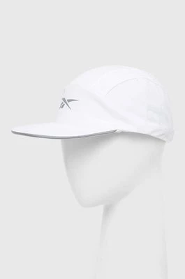 Reebok czapka z daszkiem Float Run Performance kolor biały z nadrukiem