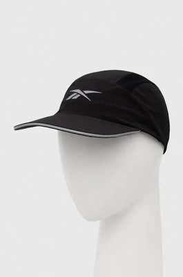 Reebok czapka z daszkiem Float Run Performance kolor czarny z nadrukiem