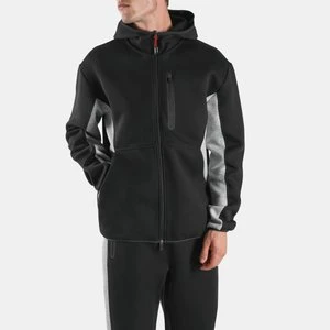Reebok - Dreamblend Spacer Full Zip Hoodieunisex, Black/Athletic Grey Marl, Size: