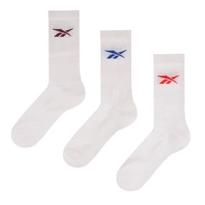 REEBOK EU - 3 Pairs Sports Essentials Crewunisex, White, Size: