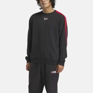 Reebok - Bluza Cross Check Crew, male, Black, Size: