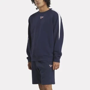 REEBOK EU - Bluza Cross Check Crew, male, Vector Navy, Size: