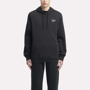 REEBOK EU - Bluza z kapturem Reebok Identity Small Logo, male, Black/White/Vector Red, Size: