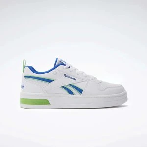 REEBOK EU - Buty Reebok Royal Prime Step N' Flashunisex, Footwear White/Optimum Blue/Solar Lime, Size:
