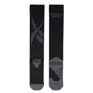 REEBOK EU - Compression Running Socksunisex, Black, Size: