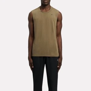 REEBOK EU - ID Train Easy Fit Sleeveless T-Shirtunisex, Army Green, Size: