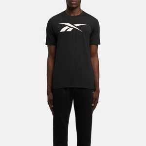 REEBOK EU - ID Train Logo Stretch Tech T-Shirtunisex, Black, Size: