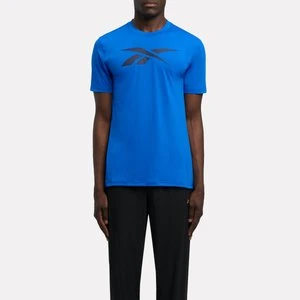REEBOK EU - ID Train Logo Stretch Tech T-Shirtunisex, Optimum Blue, Size:
